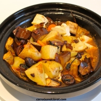 Aubergine, Potato and Tofu Casserole Recipe